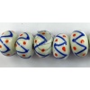 Bead with spiral  pattern p294