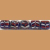 Bead with spiral  pattern p54